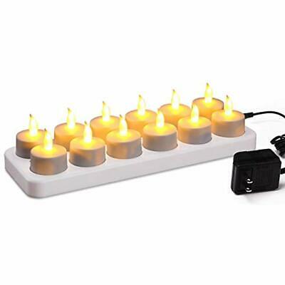 ProSource Rechargeable Tea Light Tealight Candles (No Batteries Necessary) -