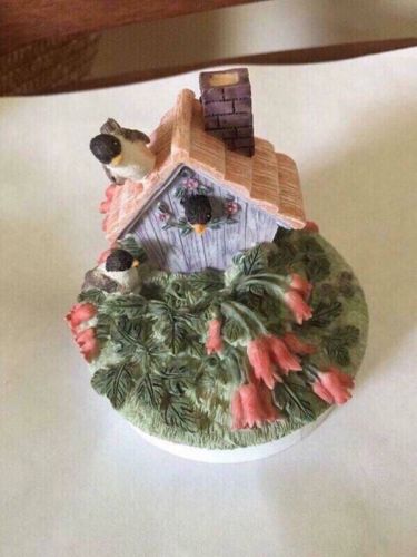 Brand new candle cork birdhouse candle jar top.