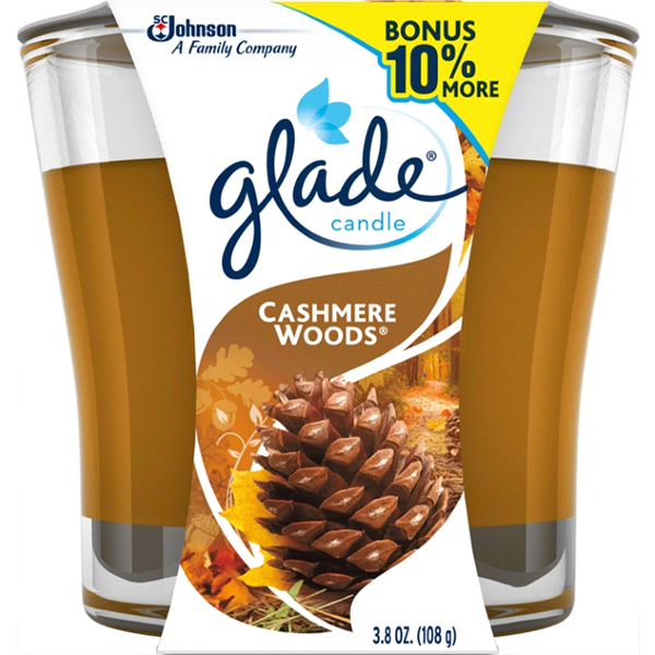 Glade Jar Candle - Cashmere Woods - 3.8 oz
