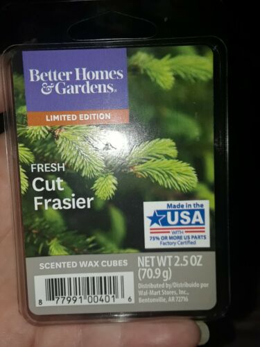 Limited Edition fresh Cut Frasier Wax Cubes better homes & gardens 2.5oz
