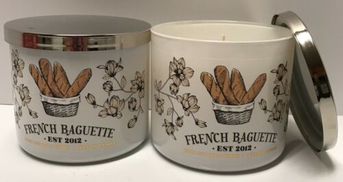 Bath & Body Works French Baguette 14.5 Oz 3 Wick Large Candle X2 SOLD OUT