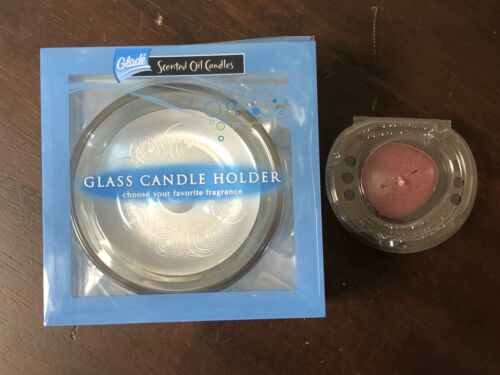 Glade Scented Oil Refillable Glass Candle Holder 1 Count Refill Dewberry Dreams