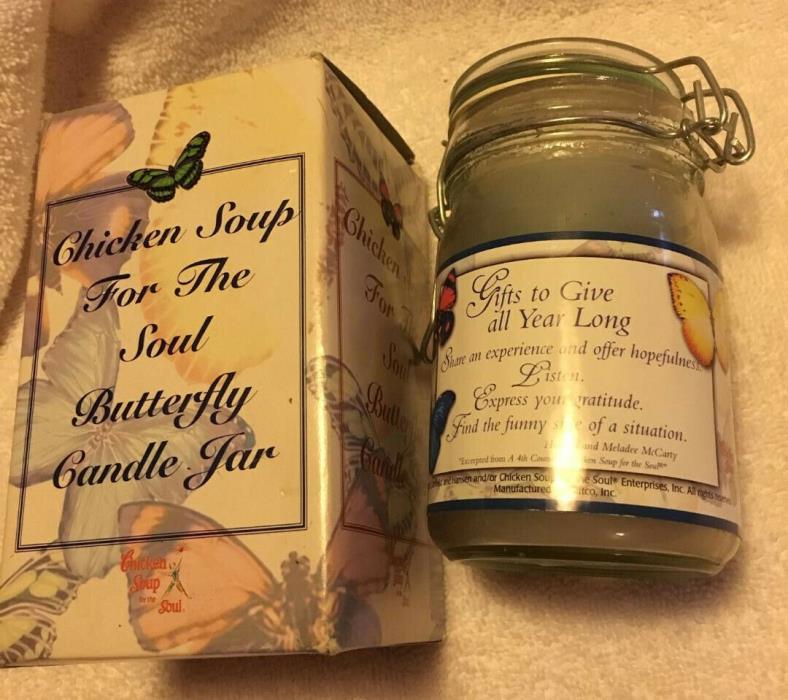 CHICKEN SOUP FOR THE SOUL CANDLE in jar...New In Box
