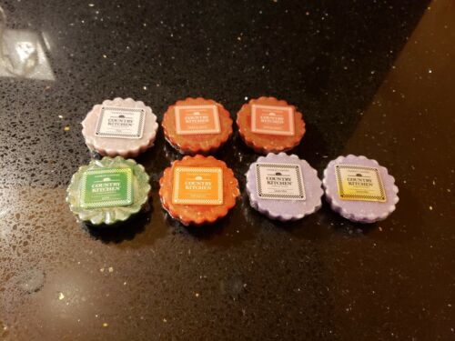 Yankee Candle Tart Set of 7 Country Kitchen Variety Scents Wax Potpourri Melts