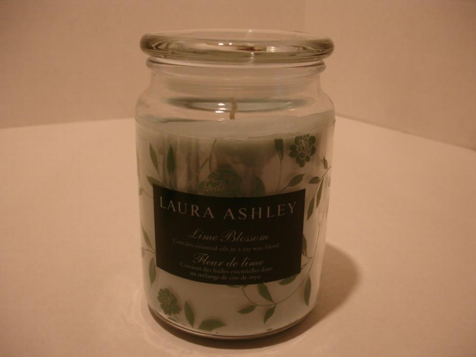 Laura Ashley Lime Blossom 19 oz. Jar Candle - New