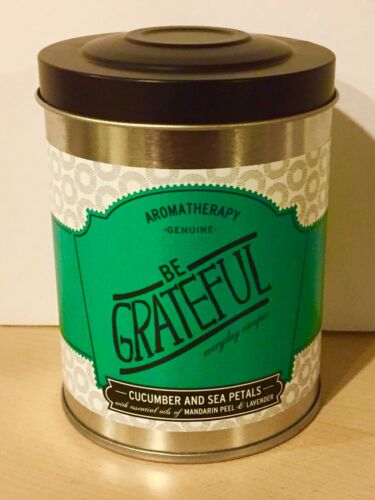 Aromatherapy Genuine 8.6oz Candle Cucumber & Sea Petals With Essential Oils