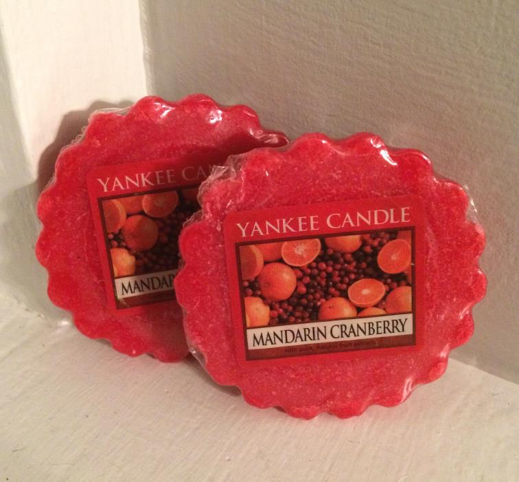 Yankee Candle Tarts-Mandarin Cranberry (2)-Scented-Red-New