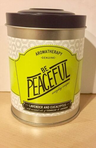 NEW! Aromatherapy Genuine Candle Lavender & Eucalyptus With Essential Oils 8.6oz
