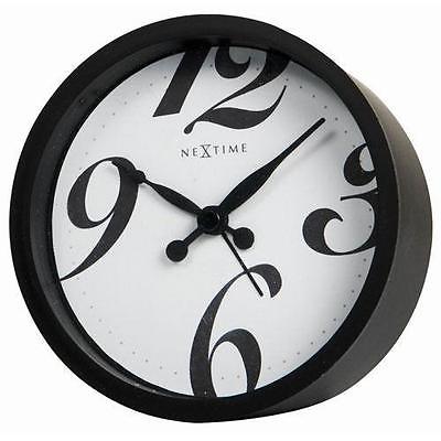 Nextime Table Clock with Alarm, Bonjour Black 5170zw - NEW in Box
