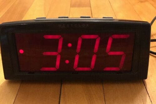 Westclox Digital Alarm Clock, Large Numeral (Model No. 49824)