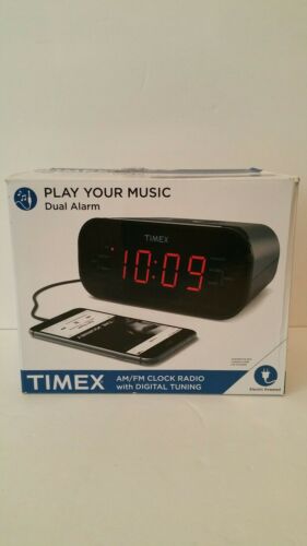 TIMEX   AM/FM Dual Alarm Clock Radio with Digital Tuning PLAY YOUR MUSIC