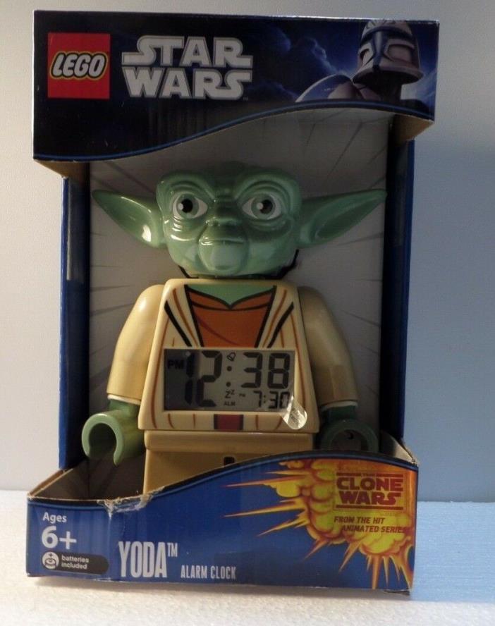LEGO Star Wars (YODA) Alarm Clock-Clone Wars Figure- NEW
