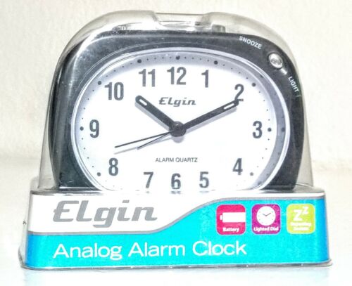 Alarm Clock Elgin Quartz Analog Model 3647E New