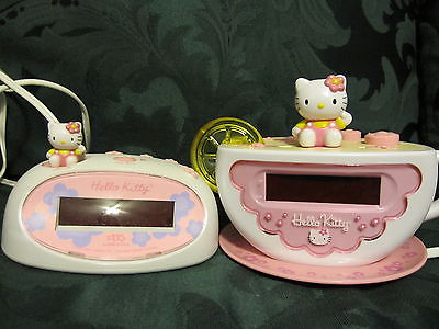 Hello Kitty alarm clocks pink and white