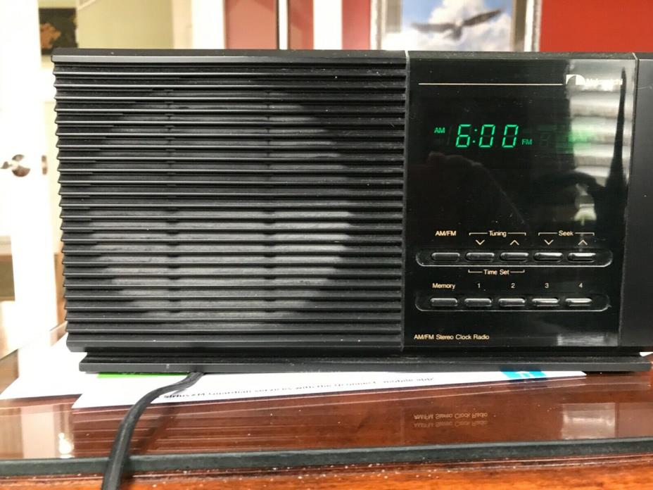 BLACK NAKAMICHI  TM-1 STEREO AM/FM CLOCK/RADIO