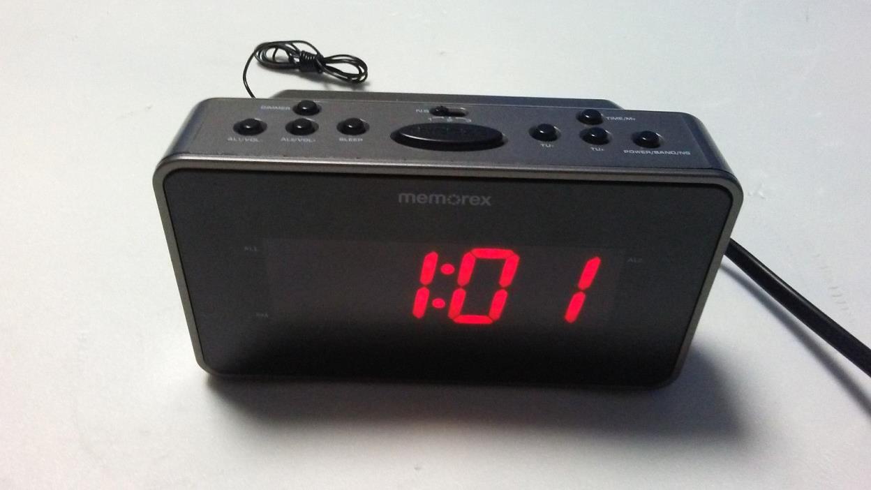 Memorex Soothing Sounds Alarm Clock Radio MC6306BKA