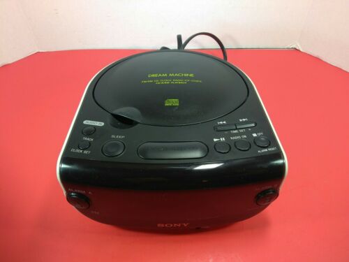 Sony Dream Machine ICF-CD815 AM FM CD Player Dual Alarm Clock radio white