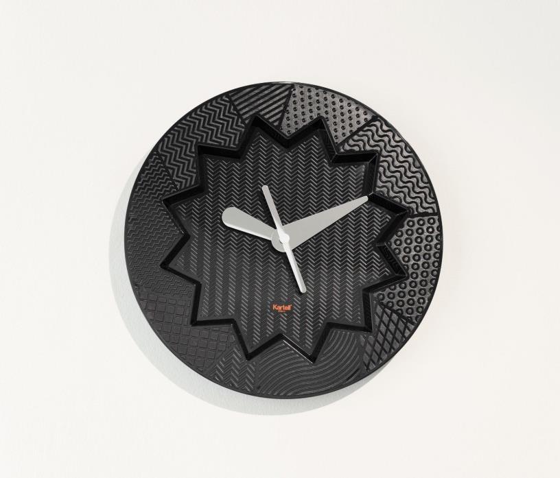 kartell clock, Black, New Crystal Palace Clock