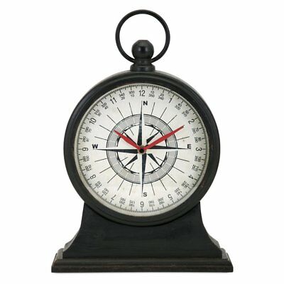 IMAX Maritime Tabletop Clock, Black