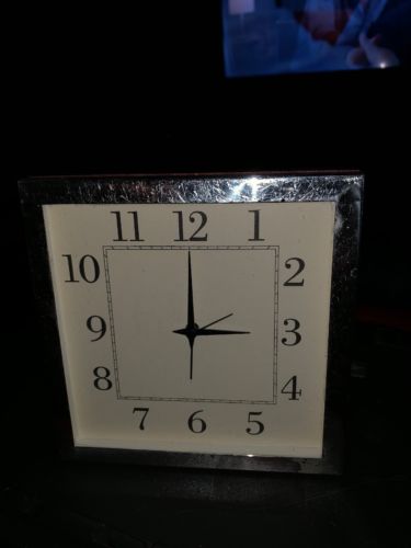 Italy Made Clock W Sterling Silver 925 Bezel