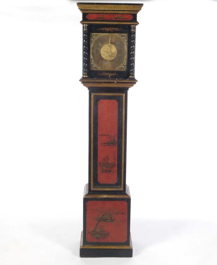 Chinoserie grandmother clock Theodore Alexander modern reproduction Asian style