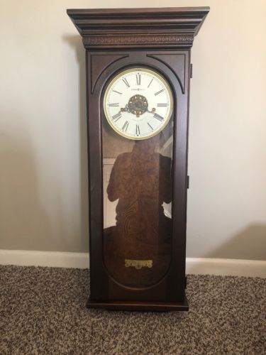 Howard Miller 620-433 Earnest  Wall Clock - Hampton Cherry