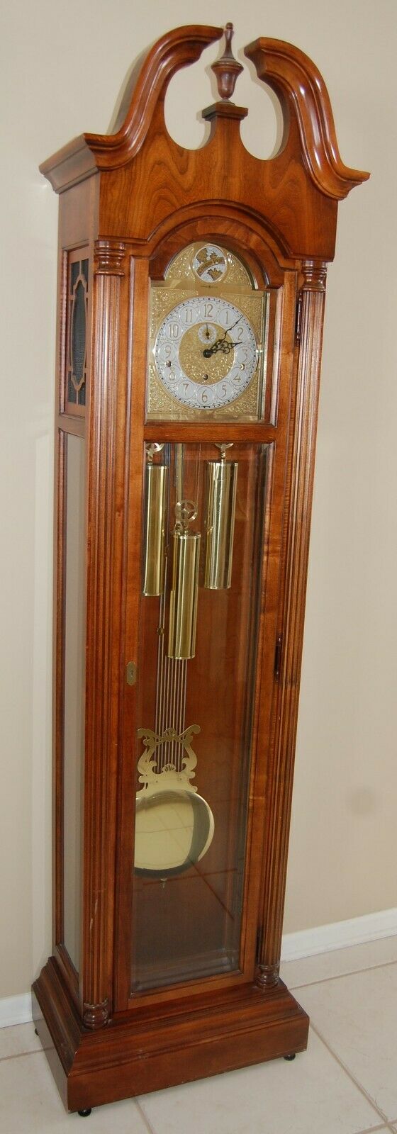 Howard Miller Grandfather Clock, Tempus Fugit, 80