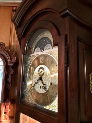 Howard Miller 610-440 Remembrance II Solid Cherry Curio Grandfather Clock