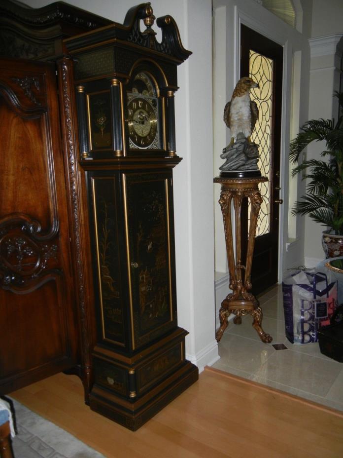 Sligh Chinoiserie Oriental Grandfather Clock Model # 0996-1-BD
