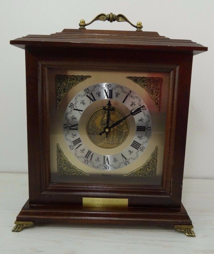 Bulova Chiming Mantle Clock University of Oregon Vintage