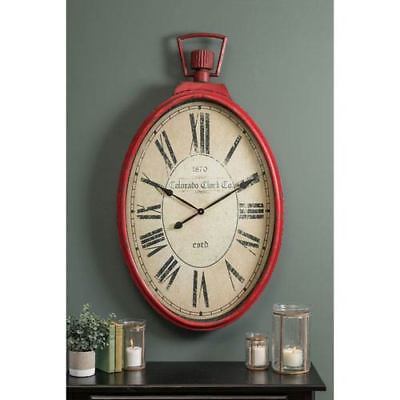 Cooper Classics Tildyn Red Wall Clock - 41273
