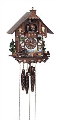 1-Day Tudor Style Black Forest House Cuckoo Clock [ID 93577]