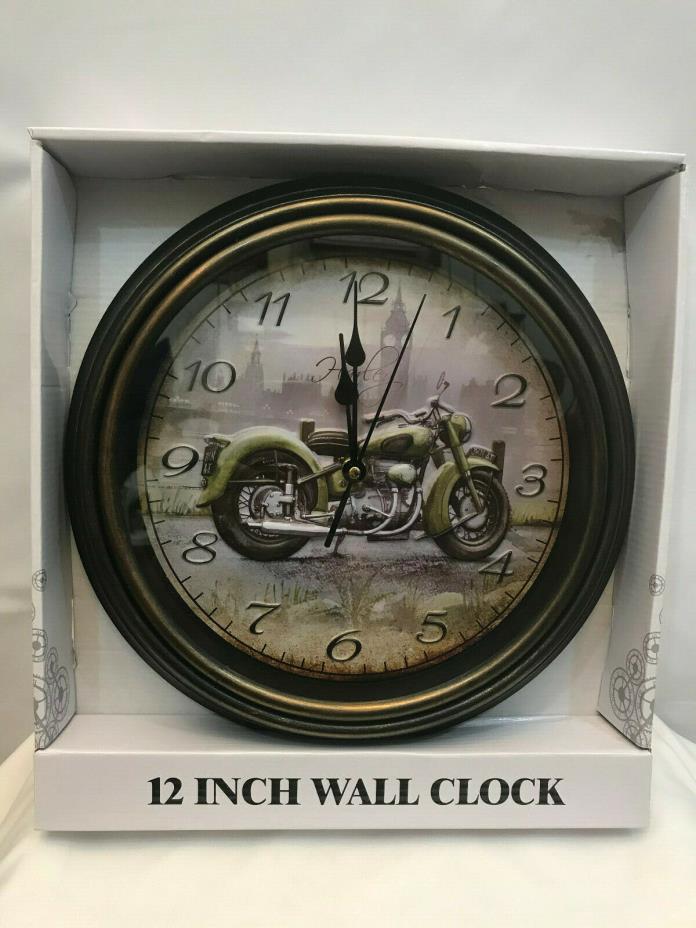 Harley Davidson New Factory Sealed 12in. Wall Hanging Clock