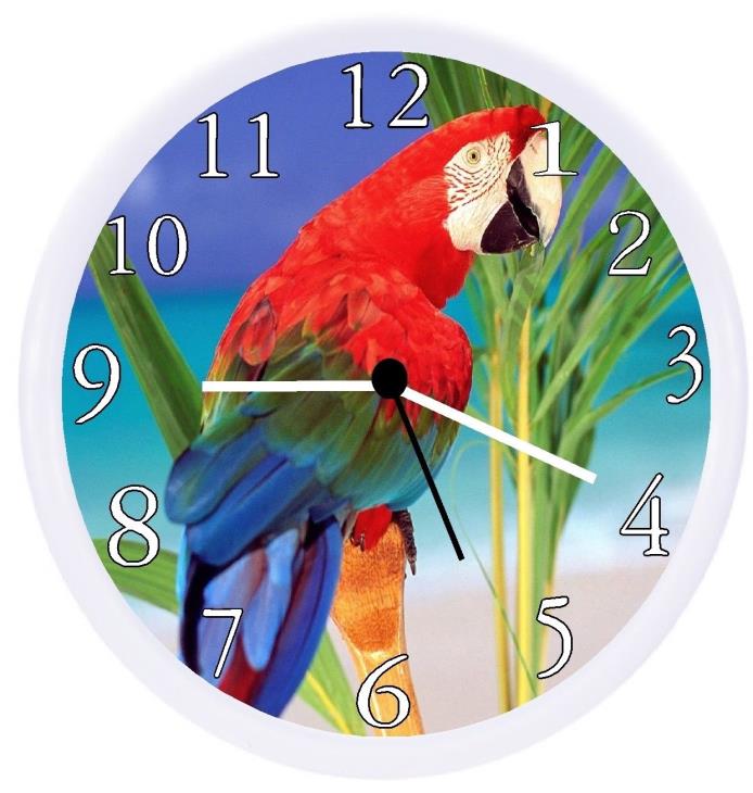 Parrot Bird Macaw Wall Clock