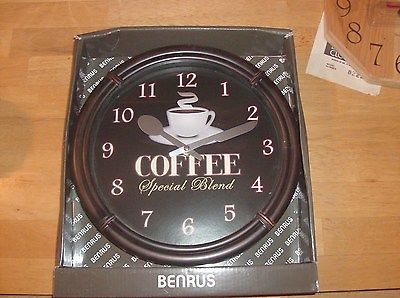 Benrus Coffee Wall Clock