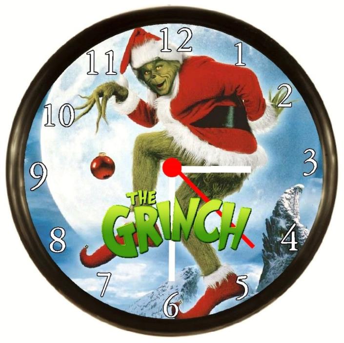 Grinch Christmas Wall Clock
