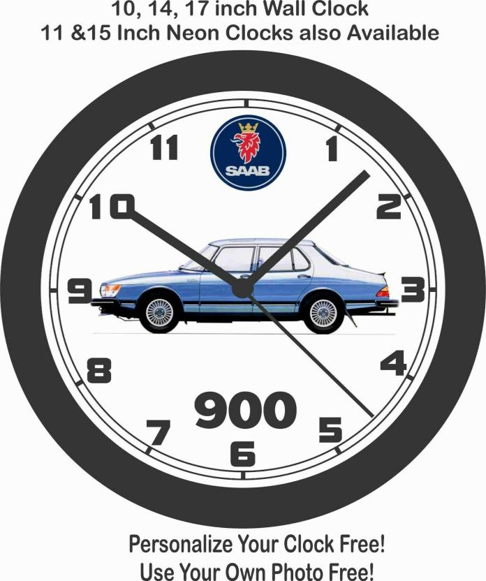 1992 SAAB 900 WALL CLOCK-FREE USA SHIP-NEW!, BMW, MERCEDES BENZ, VOLVO