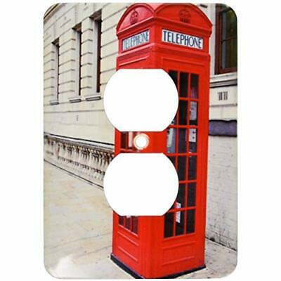 Lsp561776 London&39s Famous Red Phone Booths 2 Plug Outlet Cover - Plates