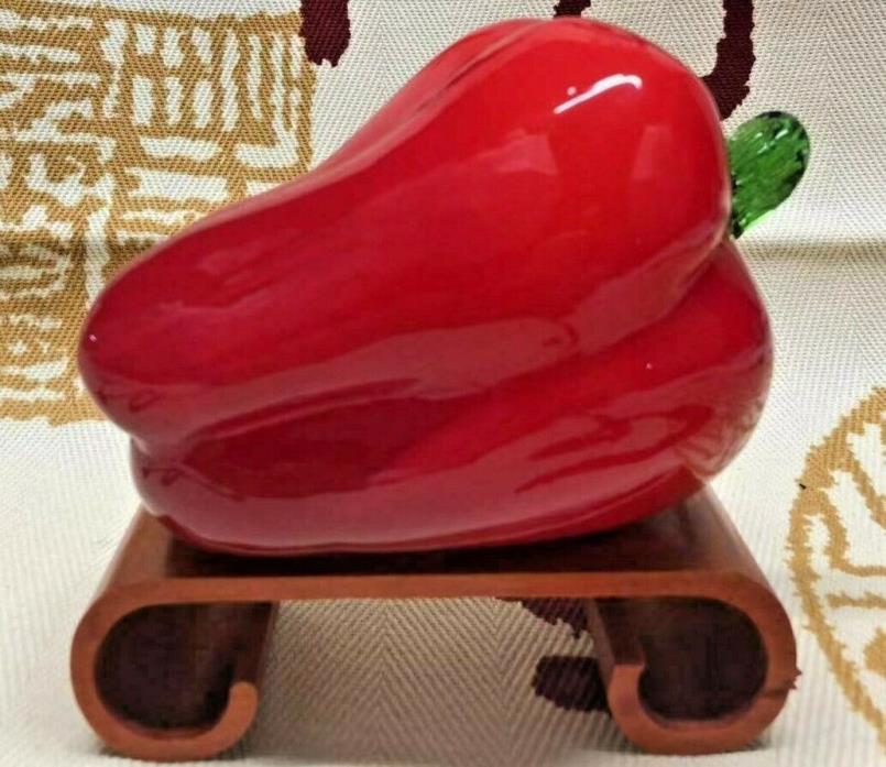 GLASS RED PEPPER FOR DECORATIVE VEGETABLE
