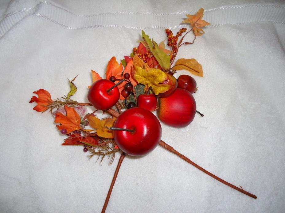 Vintage Home Interiors Apples and Pomegranate Floral Picks