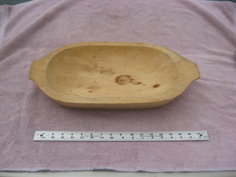 Wooden Bowl Dough Trench Bowl