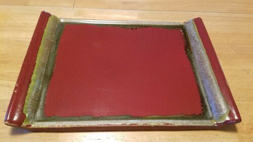 pier 1 imports decorative tray 13 by 10 inches non food brugundy
