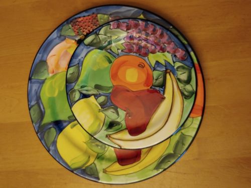 Dinner Plate And Salad Plate, Denise Ford By Ganz 2 Pieces