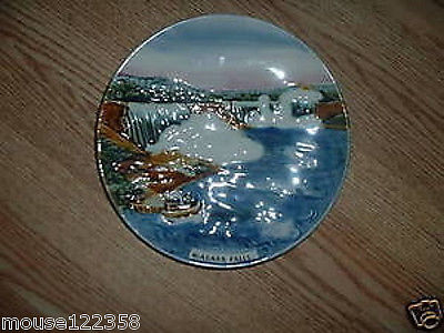 Vintage Niagara Falls Plate Made in Germany Raised de