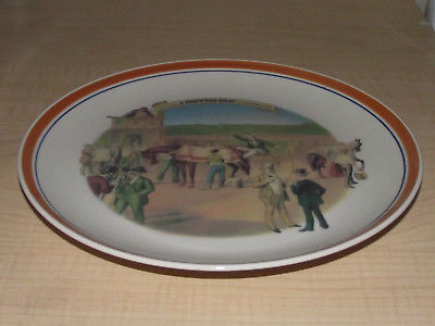 A Disputed Heat Currier & Ives racing horses American Colonies Woodmere plate