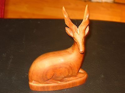 Lovely Small Wooden  Handmade Crafted Deer