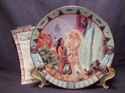Hamilton Legends Spirit Bridal Veil Decorator Indian Plate by Sandro