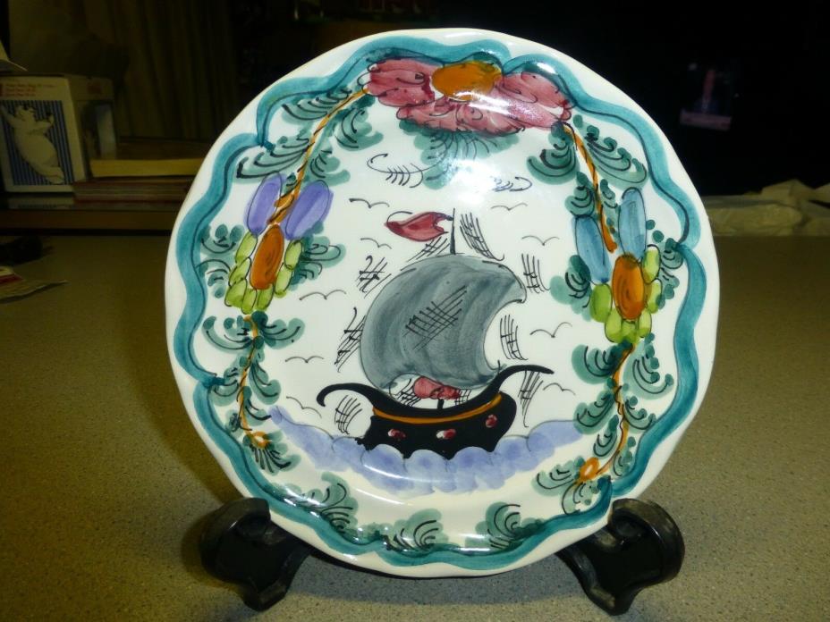 Vintage Skyros Handmade Art Plate, Excellent, Rare