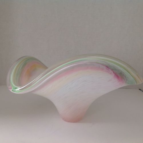 Murano Free Form Design Bowl Made in Italy with Original Murano Label