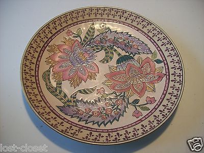 HFP Macau Bainbridge Toys Ceramic Porcelain Plate Purple Pink Dish Floral cLOSeT